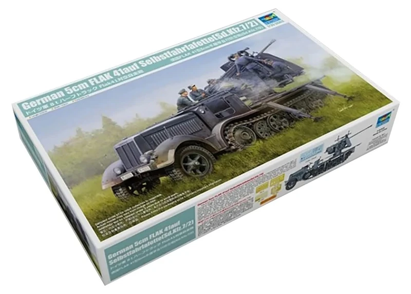Trumpeter 1:35 German 5cm FLAK 41auf Selbstfahrlafette, Model kit, TRU09513