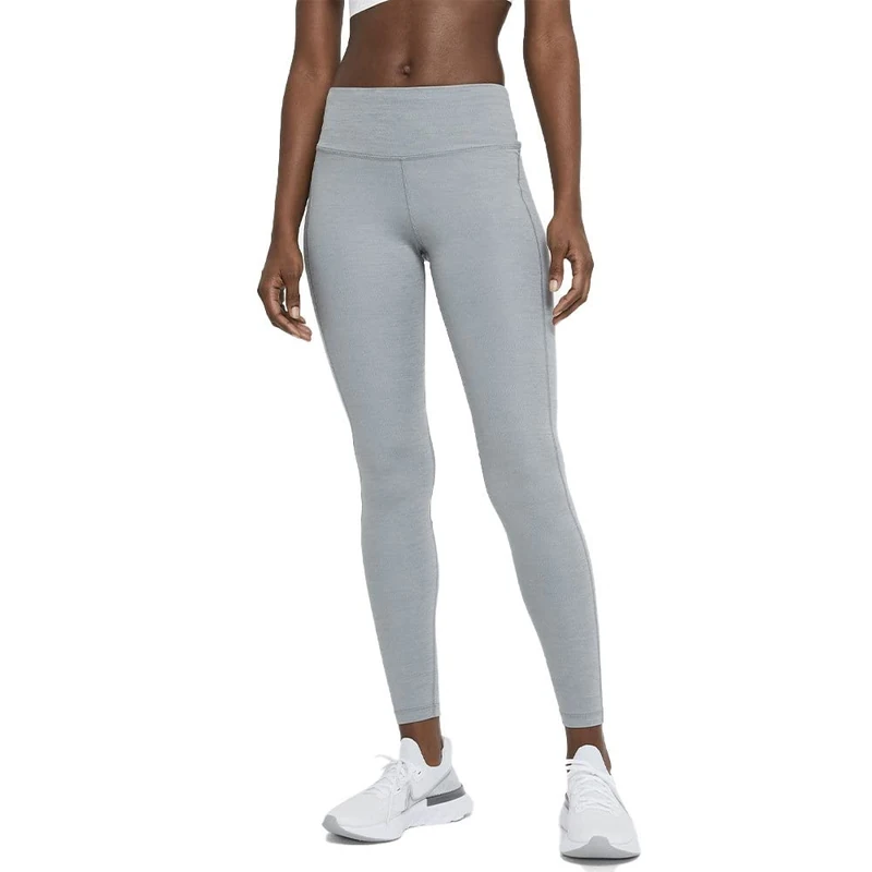 NIKE CZ9240-084 W NK DF Fast TGHT Pants Women's Smoke Gray/HTR/Reflective Silv S
