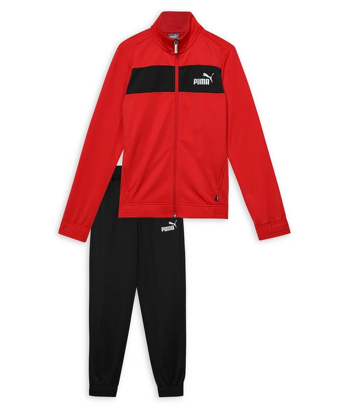 PUMA Boy's Poly Cl B Track Suit, High Risk Red, 164 UK