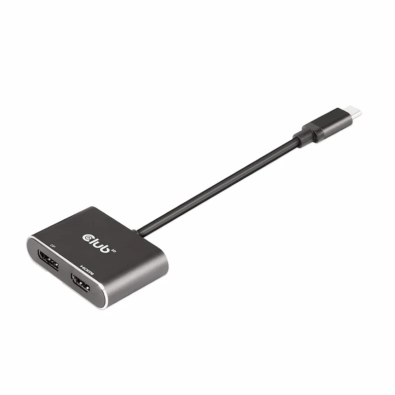 Club 3D MST Hub USB3.2 Gen2 Type C (DP™ Alt-Mode) to DisplayPort™ + HDMI™ 4K60Hz St./B