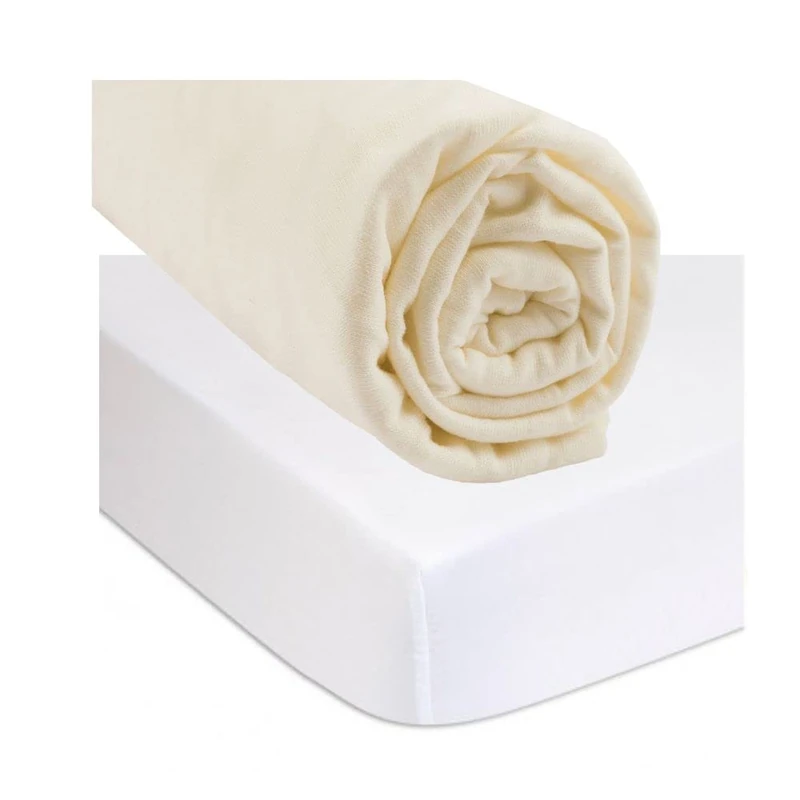 Bamboo Fitted Sheet 140 x 190 cm with Mattress Protector Waterproof