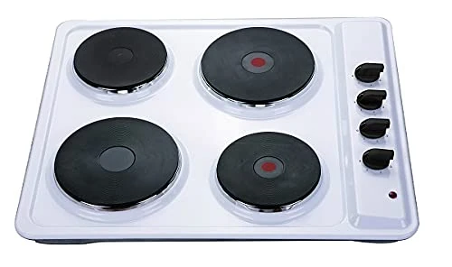 Montpellier SP601W Solid Plate White Hob