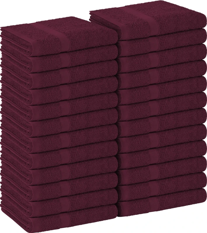 Utopia Towels - Salon Towels - 24 Pack Non Bleach Resistant 16" x 27" Extra Absorbent Cotton for Hands, Gym, Beauty, Spa and Home Hair Care