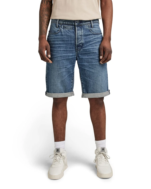 G-Star Men's D-Staq 3D Shorts, Blue (faded cascade D10064-C052-C606), 29