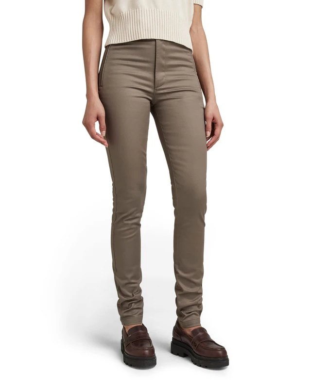 G-Star Women's Weld High Skinny Chino, Brown (turf D19141-C105-273), 25W / 30L