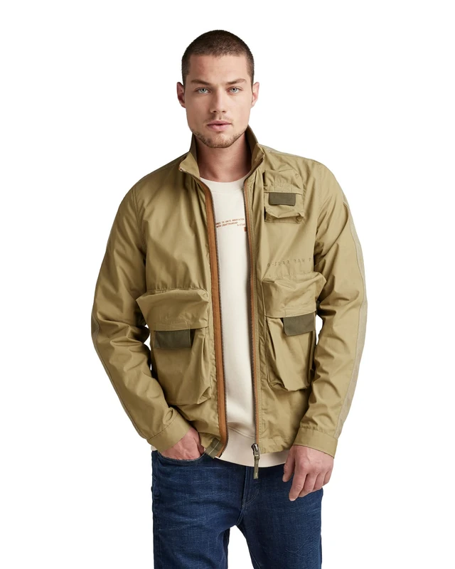 G-Star Men's Zip Pocket Bomber, Green (fresh army green D21065-A790-9822), M