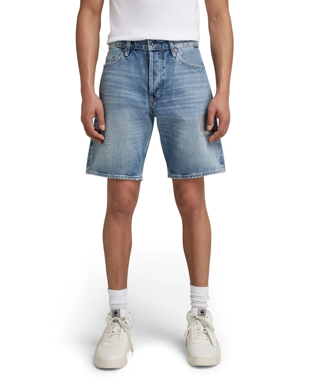 G-Star Men's Triple A Shorts, Blue (sun faded air force blue destroyed D20776-C967-C948), 32