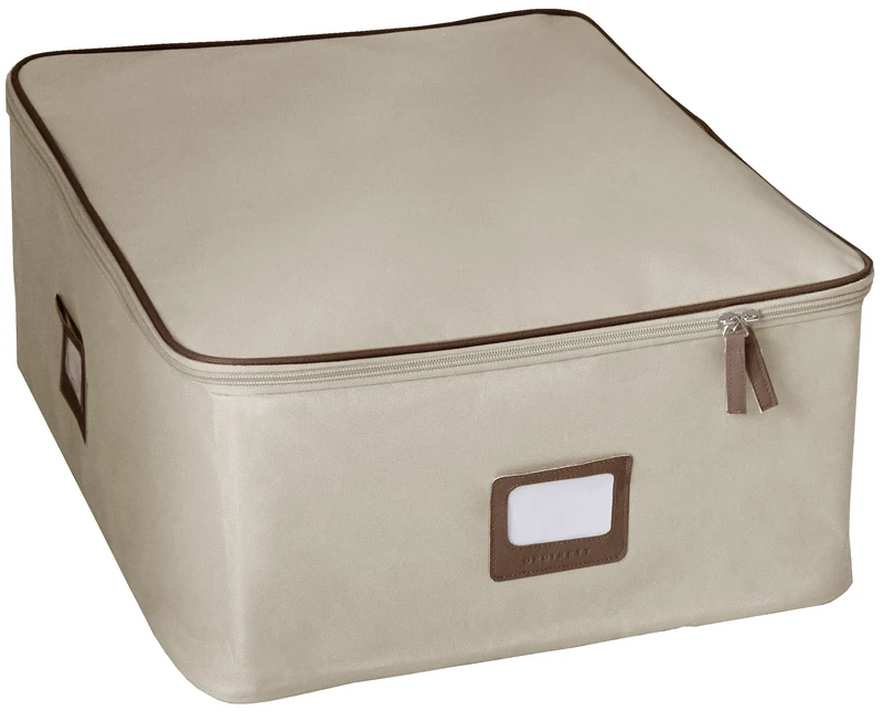 Ordinett Ego Box, Polypropylene, Polyester, Ecru, Medium