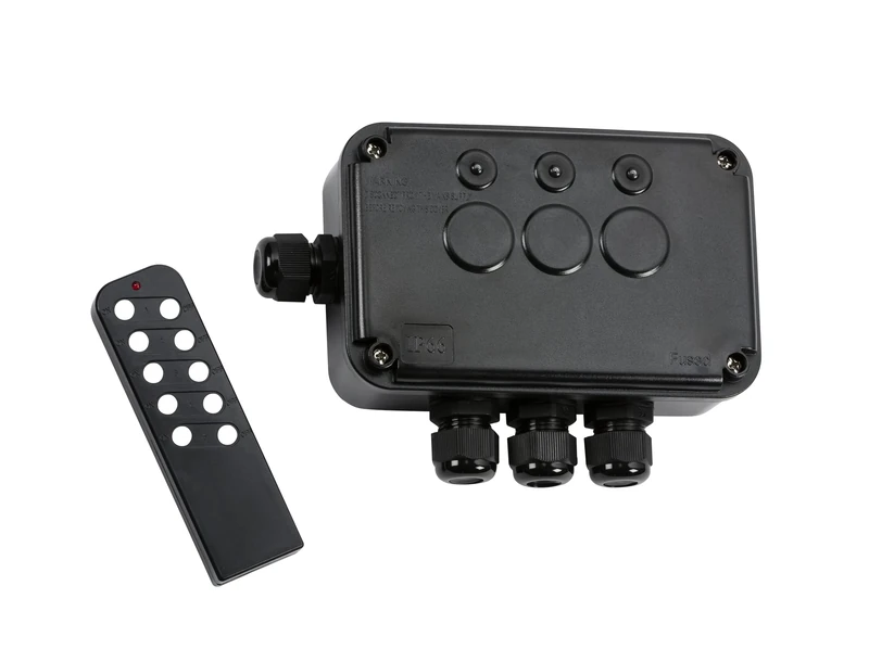 Knightsbridge Weatherproof IP66 13A 3G Remote Controlled Switch Box, Black, OP663GBK