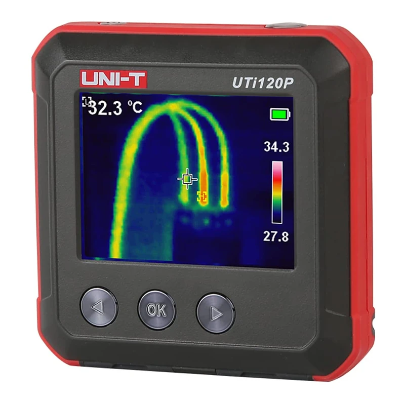 UNI-T UTi120P Mini Thermal Camera, 120 x 90 Resolution, -20°C - 400°C, Red/Grey