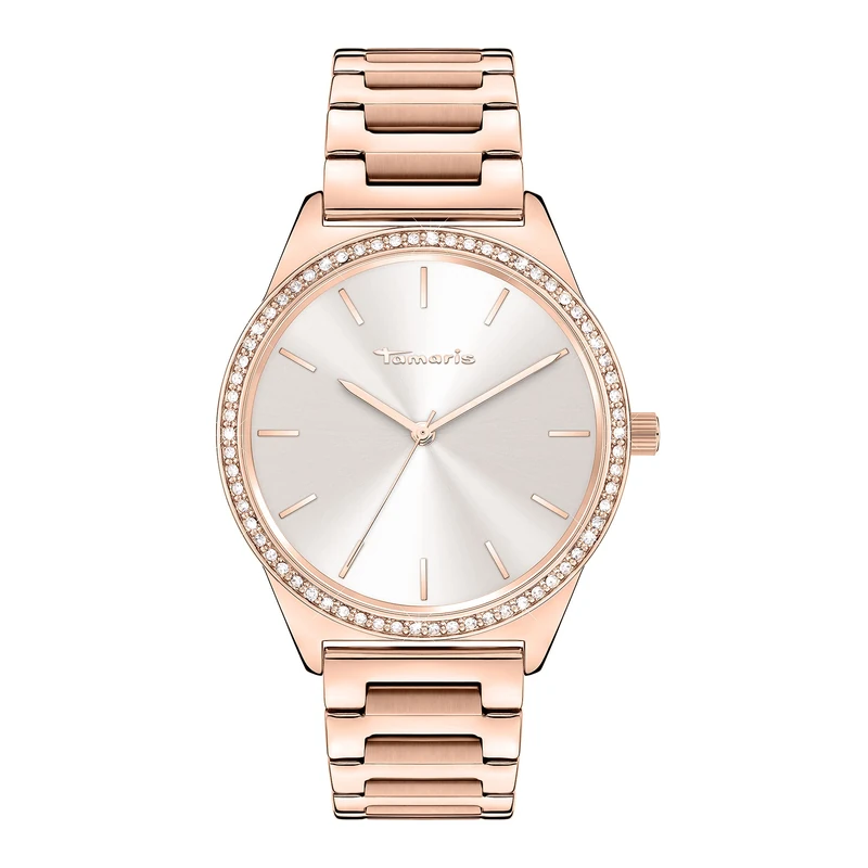Tamaris Wristwatch, IP Rose Gold, 38 mm, Bracelet