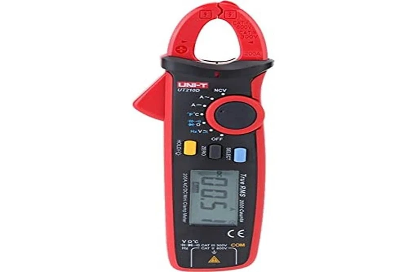 UNI-T UT210D Series UT210 Mini Clamp Meter, 200A AC/DC, 600V AC/DC, 60kHz, -40°C-1000°C/-40°F-1832°F