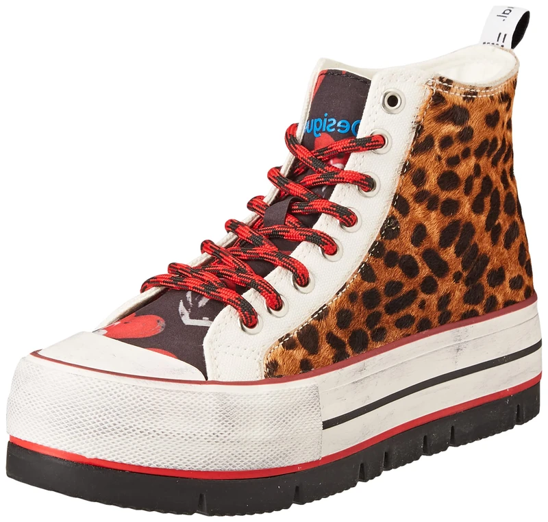 Desigual Women's Shoes_Crush_Animal Sneaker, Multicolor, 4
