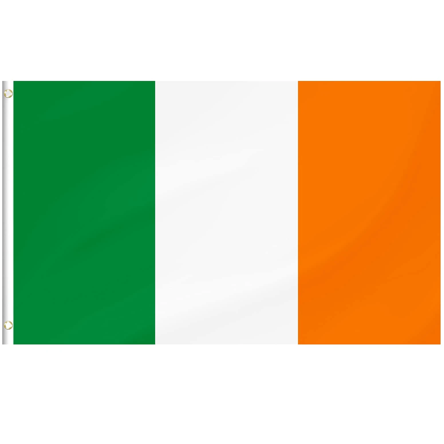 Ireland Flag, Irish Flag Polyester with Brass Grommets, 3x5 Foot (90 X 150cm)