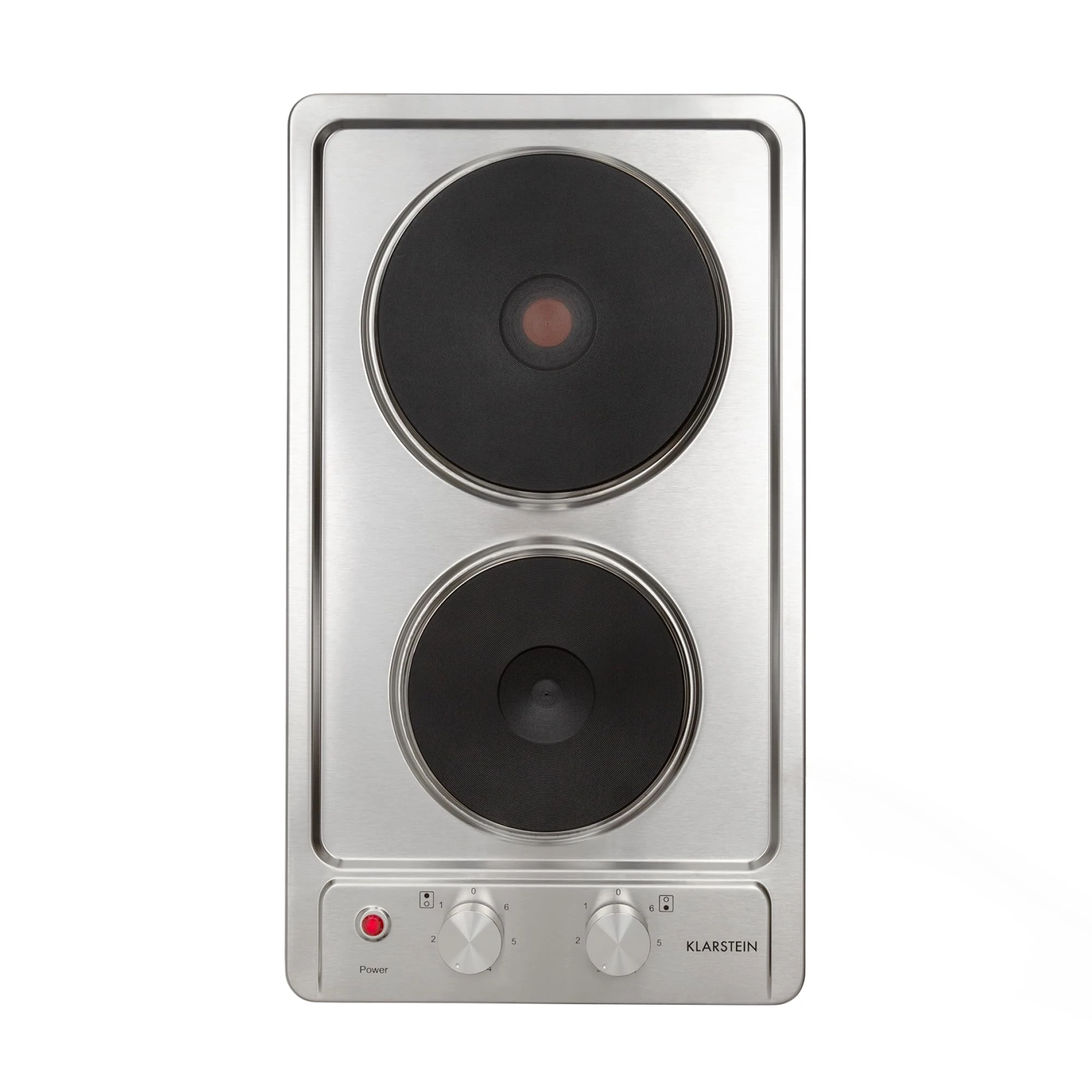 KLARSTEIN Appetito Domino Multiple Hob, Electric, Stainless Steel, 2 Zones, 3000W, Silver - 2 Burners