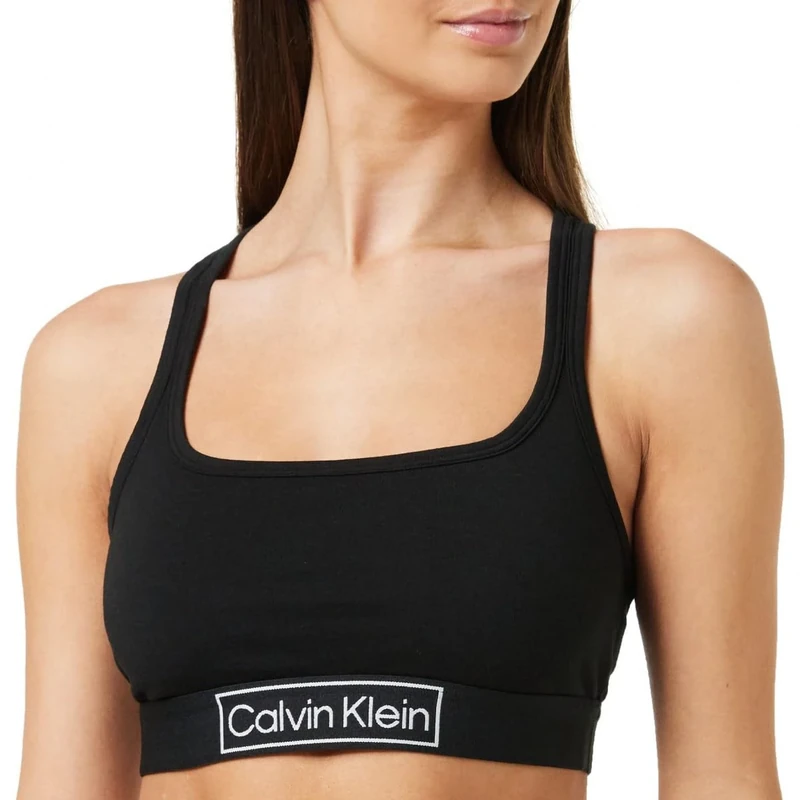 Calvin Klein - Women's Bra - Unlined Bralette - Everyday Comfort - Pull On - Womens Bra - Underwear for Women - Black - L