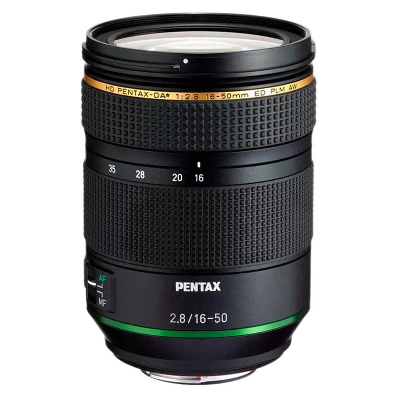 Pentax HD PENTAX-DA 16-50mm F2.8ED PLM AW large-aperture standard zoom lens for use with K-mount APS-C format digital SLR camera
