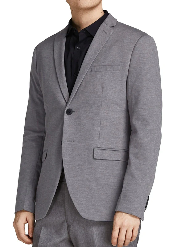 JACK & JONES Mens Jprfranco Blazer Noos Blazer, Light Grey Melange, 52
