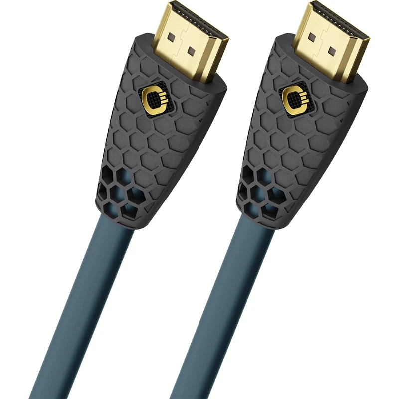 OEHLBACH HDMI connection cable HDMI-A Stecker, HDMI-A jack 2.00m Petrolblau, anthracite D1C92602 HDM