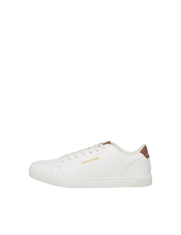 JACK & JONES Mens Jfwboss Pu Sneaker, White, 10 UK