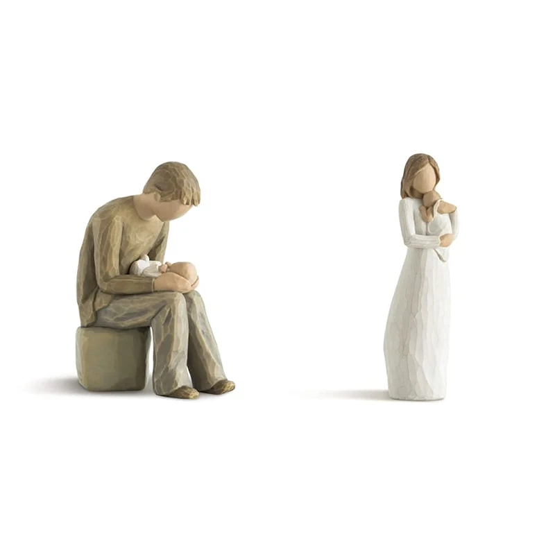 Willow Tree New Dad Figurine & Angel of Mine Figurine