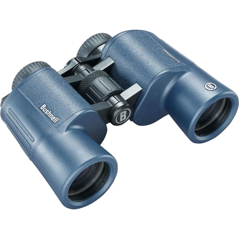Bushnell - H2O 2-10x42 Dark Blue Porro - Fully Multicoated - Waterproof/Fogproof - Twist Up Eyecups - Watersport - Boating