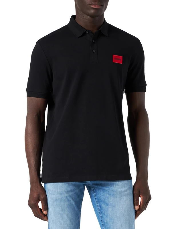 HUGO Men's Dereso222 Polo Shirt, Black001, XS