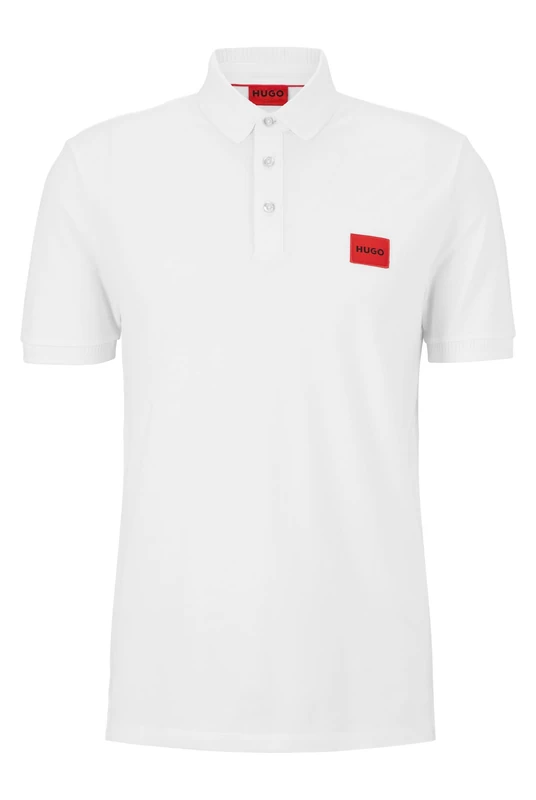 HUGO Men's Dereso222 Polo Shirt, White100, S - Image 1