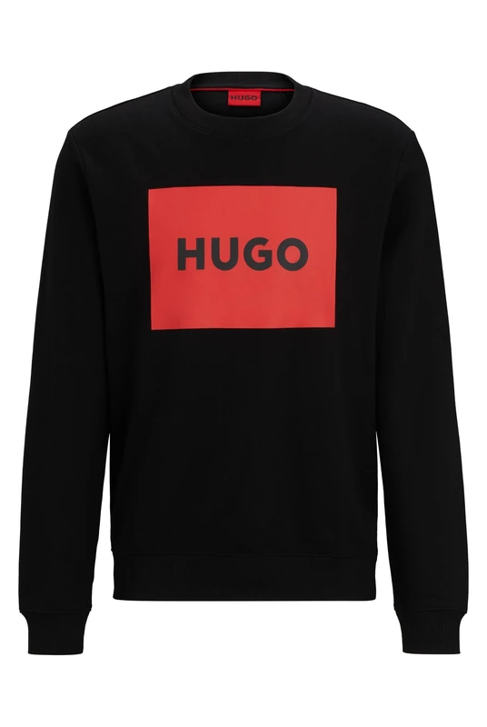 HUGO Men's Duragol222 Sweatshirt, Black001, L
