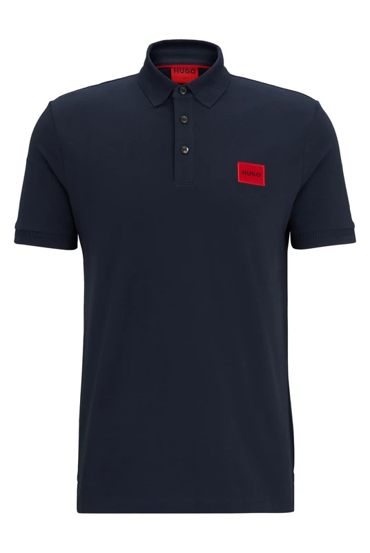 HUGO Men's Dereso222 Polo Shirt, Dark Blue405, XXL
