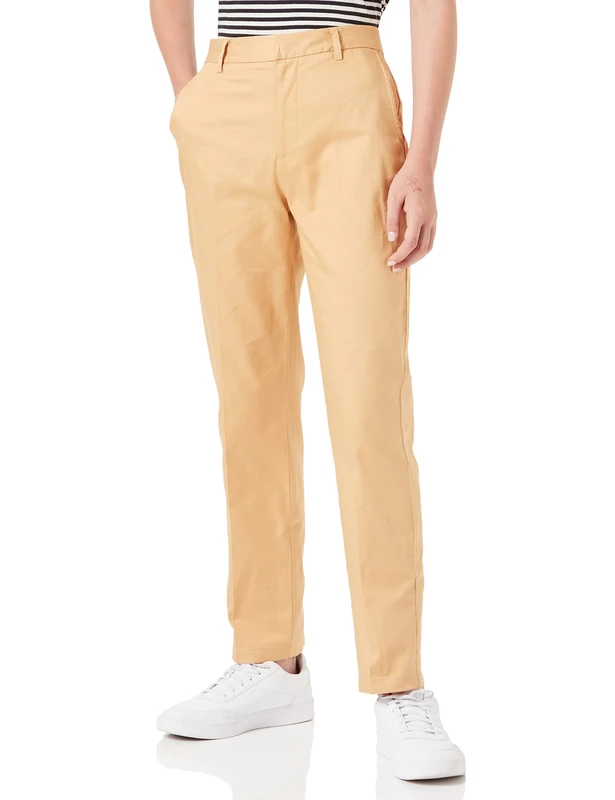 Scotch & Soda Maison Women's Abott Regular Fit Chino in Organic Cotton Twill Pants, Desert 0136, 31/34