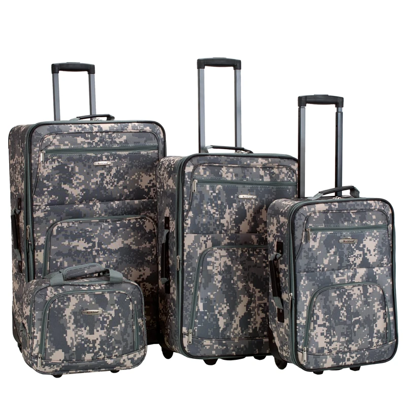 Rockland 4 Piece Expandable Luggage Set, ACU Camo