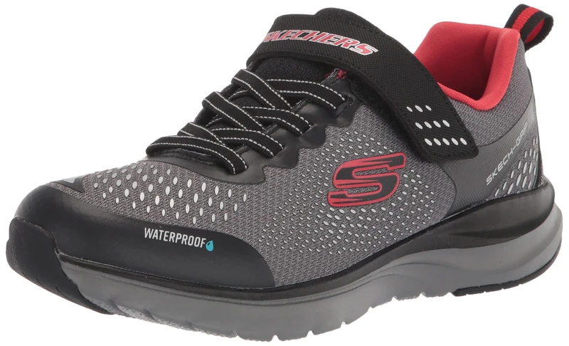 Skechers Boy's Ultra Groove Aquasonik Sneakers, Charcoal Textile Black Trim, 12 UK Child - Image 1