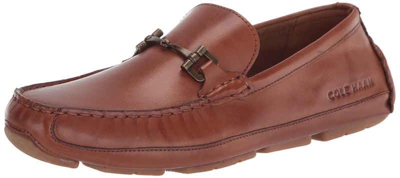 Cole Haan Men's Shoes-Wyatt Bit Driving Style Loafer, British Tan, 6.5 UK