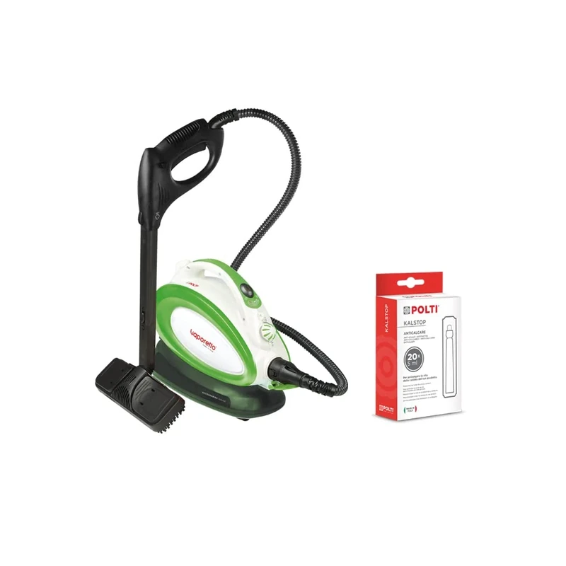Polti Vaporetto Handy 25 Plus Steam Cleaner, 3.5 Bar, Kills and Eliminates 99.99 Percentage* of Viruses, Germs and Bacteria, Polti PAEU0094 Kalstop Anti-Scale Phials, White