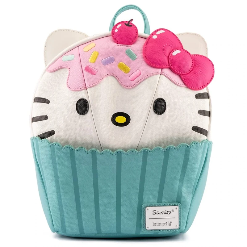 Loungefly Hello Kitty Cupcake Mini Backpack for Women and Girls, Multi, One Size