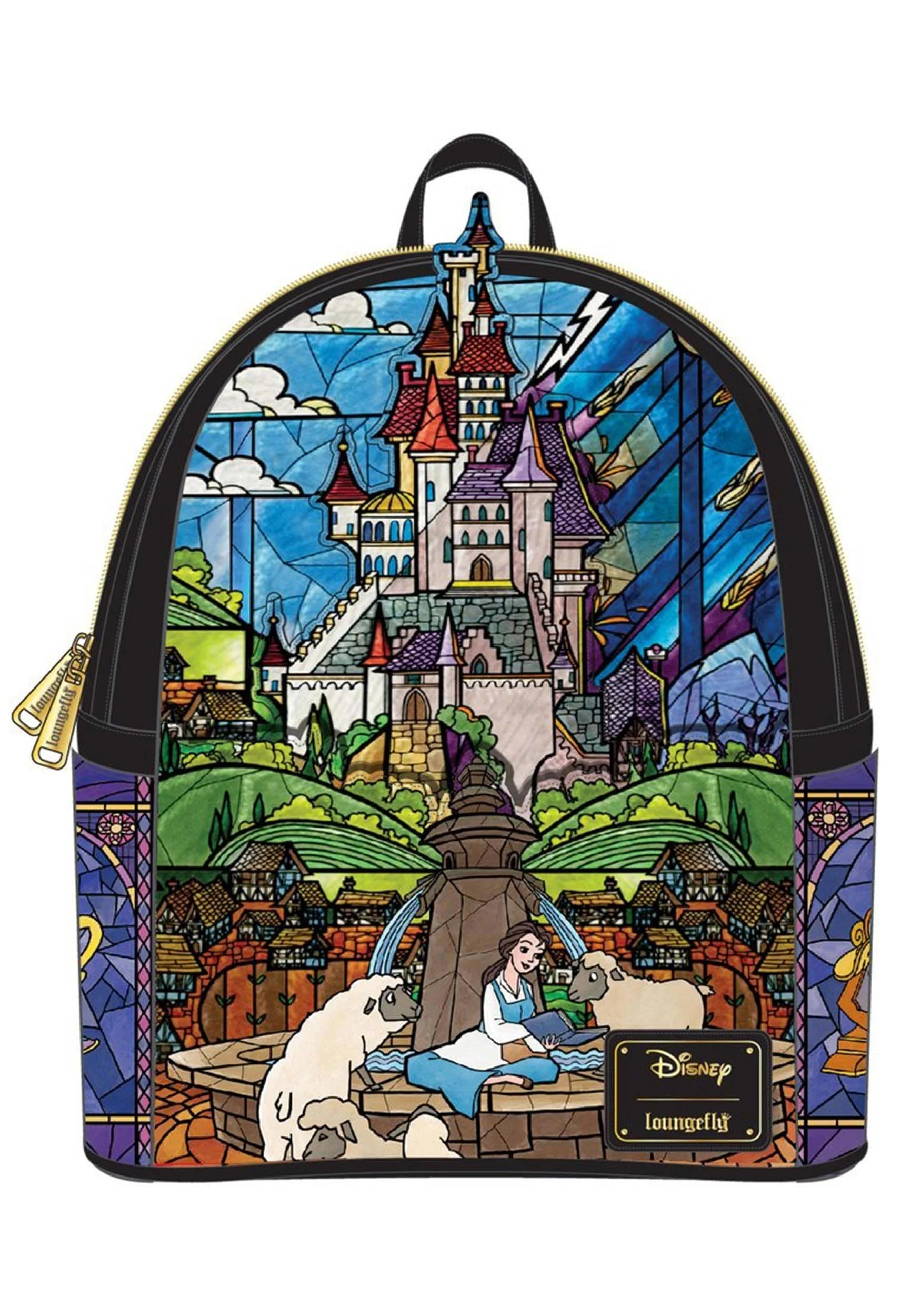 Loungefly Disney Princess Castle Series Belle Mini Backpack