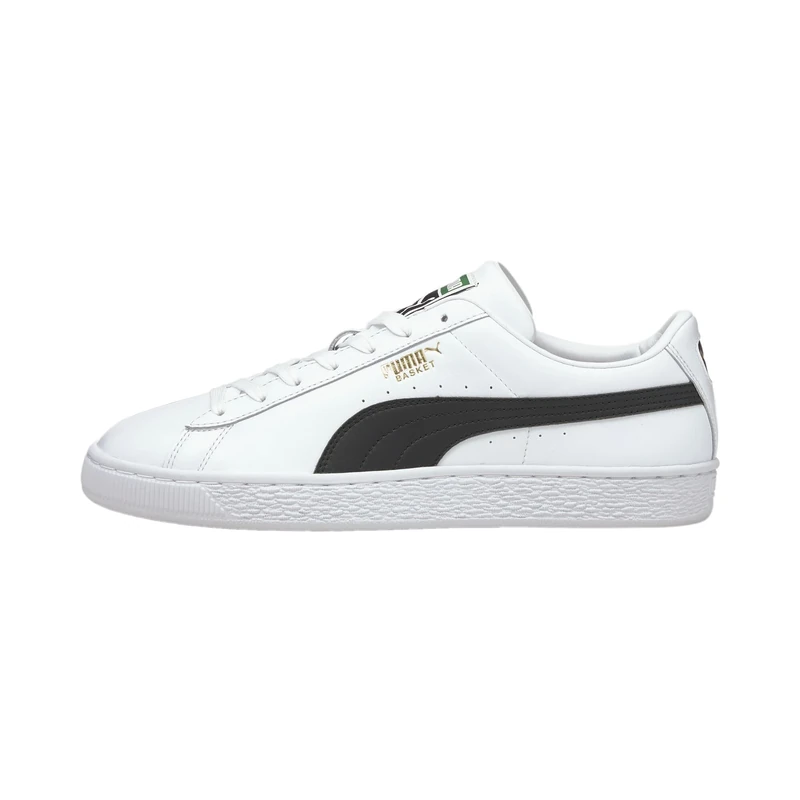 Puma Basket Classic XXI Casual Shoes, Puma White Puma Black, 3 UK