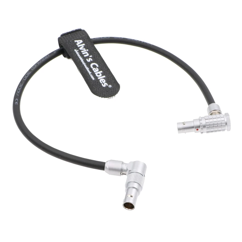 Teradek-Bolt-Wireless Power-Cable for SmallHD-702-Bright Rotatable-2-Pin Right-Angle to 2Pin Male Cord for ARRI-Alexa Camera Alvin's Cables