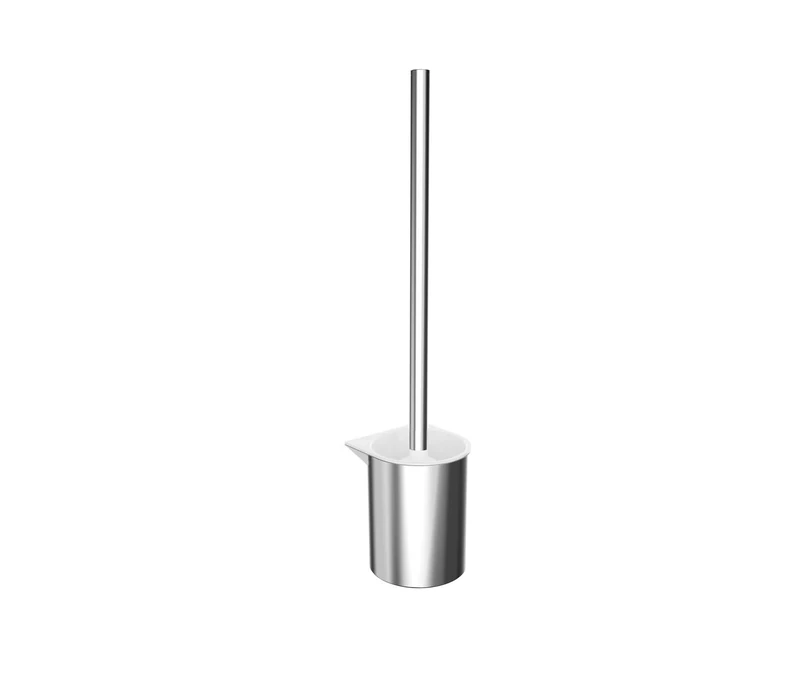 EMCO Flow Toilet Brush Set Metal Plastic Chrome Screw, One Size