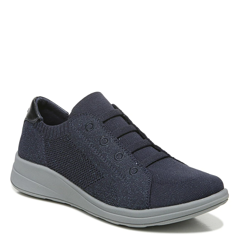 BZees Women's, Golden Knit Sneaker, Blue Metallic, 9 UK - Image 1