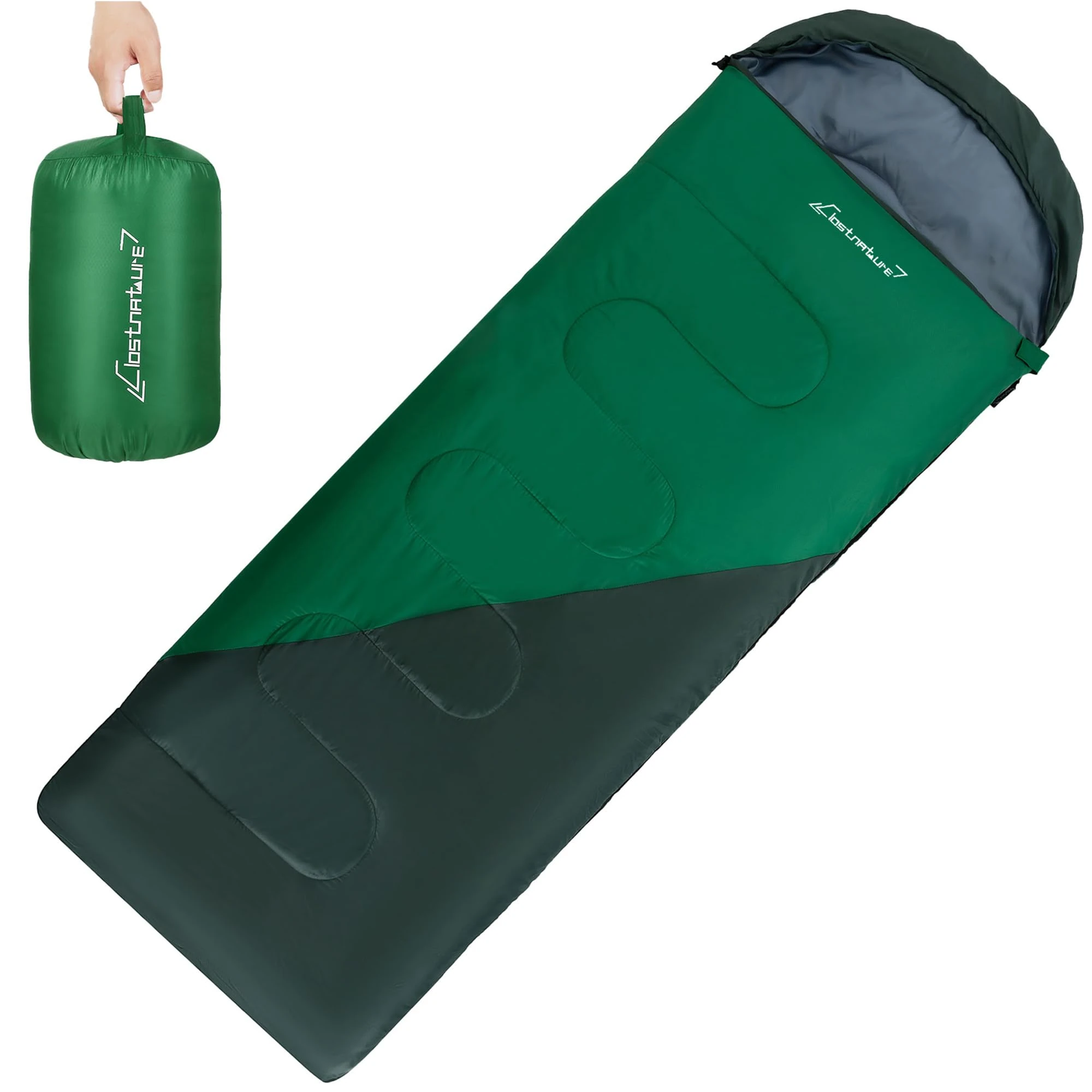 Clostnature Sleeping Bag for Adults and Kids - Compact Lightweight Sleeping Bag, 3-4 Season Ultralight for Summer, Winter, Children, Girls, Boys, Camping, Backpacking with Storage Sack(Left Zipper)