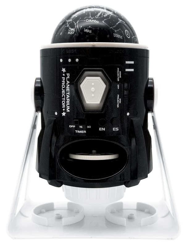 LEXIBOOK, Speaking 2-in-1 Constellations and Images Planetarium Projector, bilingual Spanish-English, 24 images to discover space, 2 constellation domes, STEM, Black/White, NLJ181i2