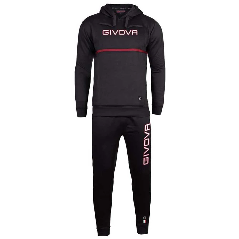 Givova fit italy 46,large,black/black,man