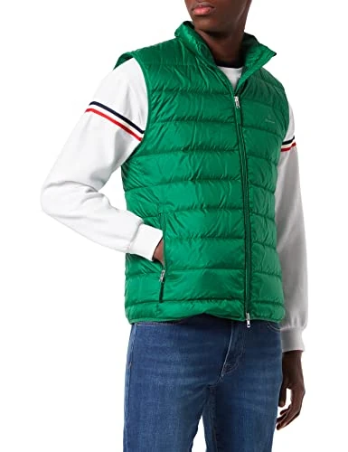 GANT Men's Light Down Gilet, Lavish Green, L