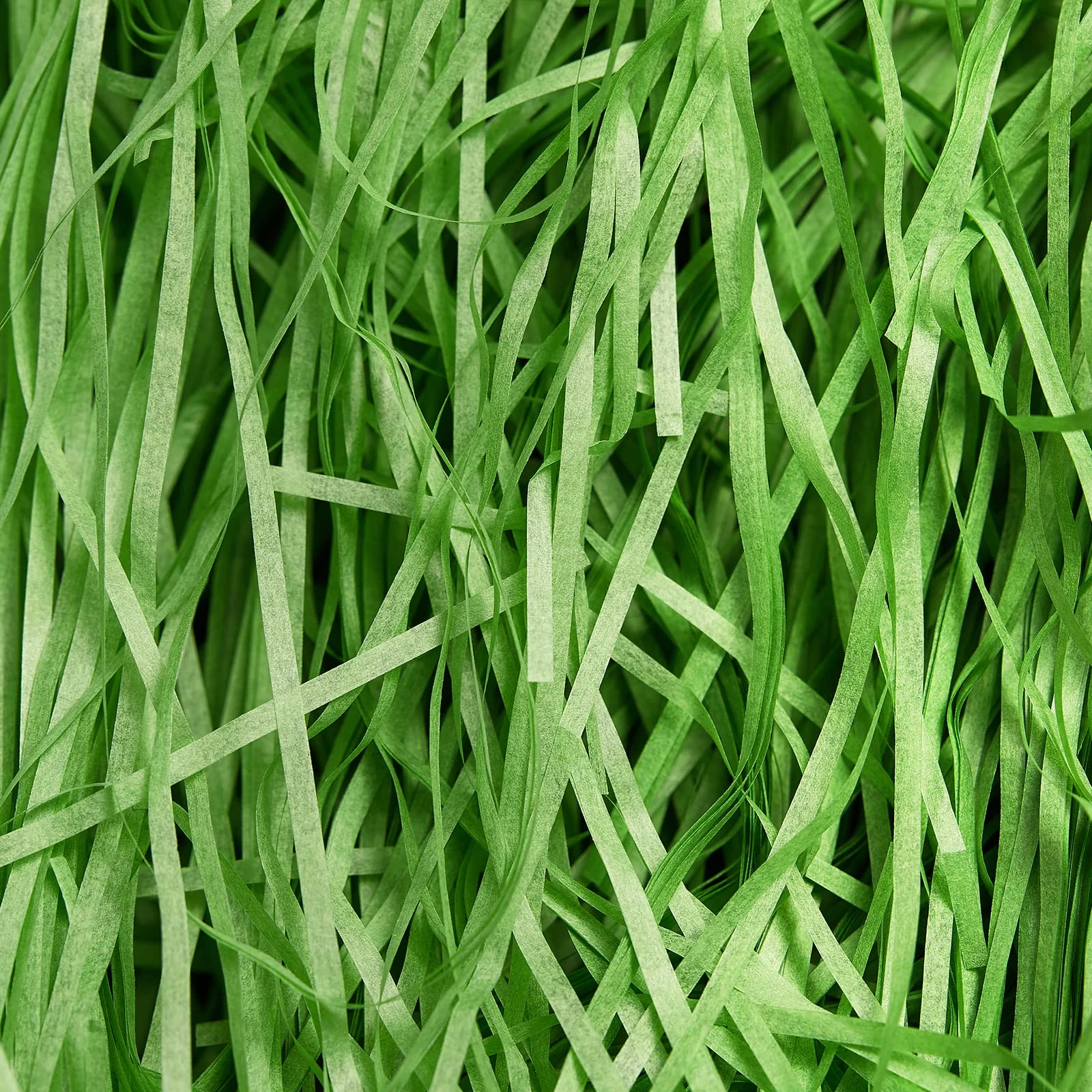 500g Green Shredded Tissue Paper for Gift Boxes, Dust-free Green Shredded Paper, Soft, Ideal Hamper Filling and Shredded Filler for Easter and Christmas