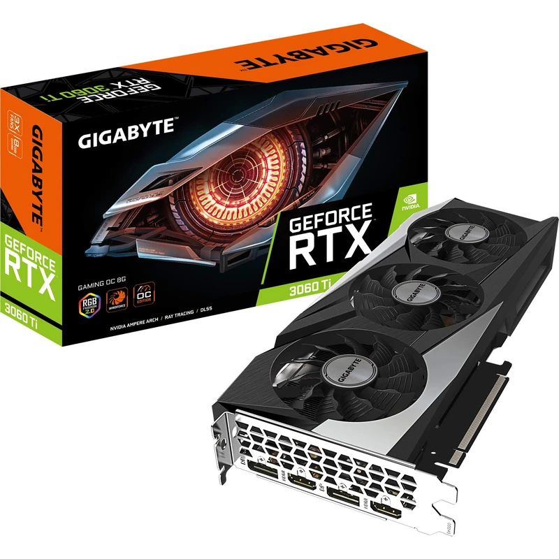 Gigabyte GeForce RTX 3060 Ti GAMING OC 8GB V2 LHR Graphics Card - Image 1