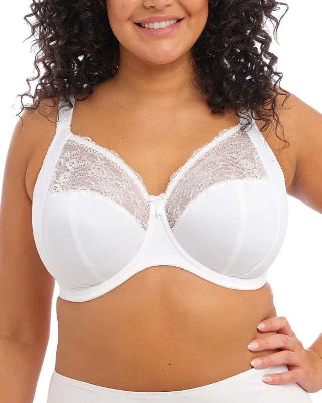Elomi Women's El4111 Full Coverage Bra, Opaque, White, 34J US