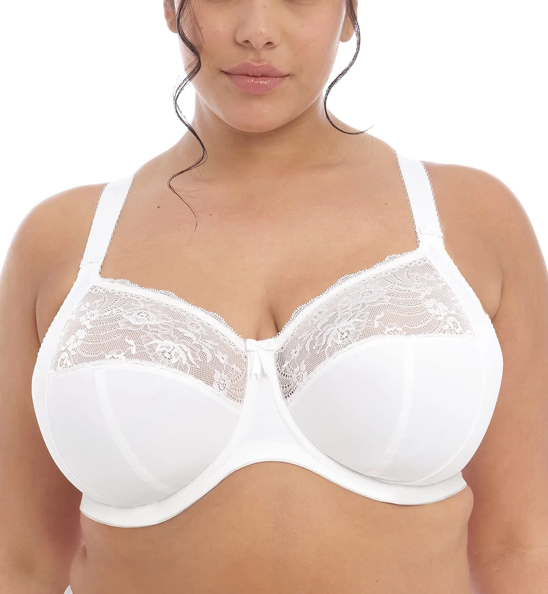 Elomi Women's Morgan Underwire Banded Bra, White, 38G