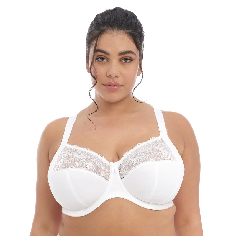 Elomi Women's Morgan Underwire Banded Bra, White, 38K - Image 1